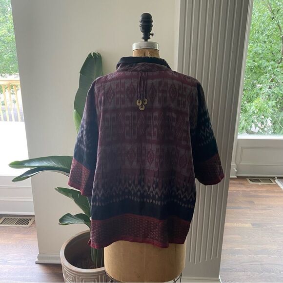 Kimono Jacket Bohemian Coins Purple Size Small - Picture 11 of 14